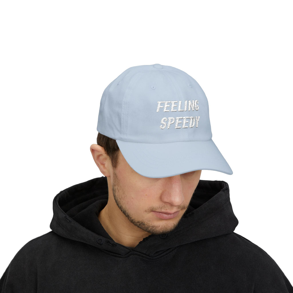 Feeling Speedy Dad Cap | Embroidered Racing Script Hat