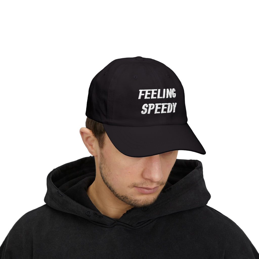 Feeling Speedy Dad Cap | Embroidered Racing Script Hat